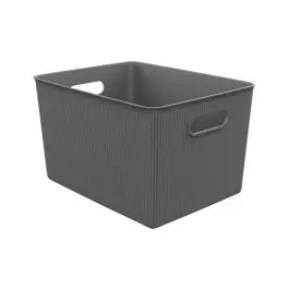 Cesta ordenacion baobab xl antracita 23 x 38,5 x 29,4 cm tatay