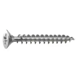 Tornillo madera cabeza plana pozi bicromatado caja profesional 3,5 x 35 (19) 1000 uds spax