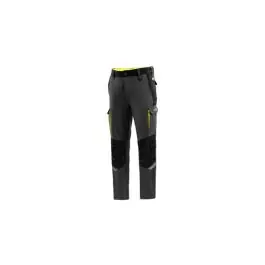 Pantalon tecnico 240 gr gris / amarillo fluor talla l sparco