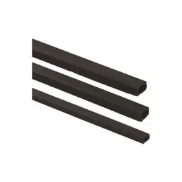 Minicanaleta adhesiva negro 10x15mm 2mt famatel