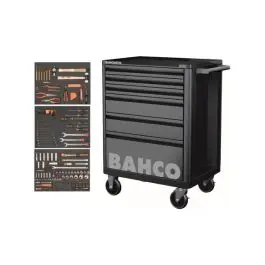 Carro herramientas metalico 6 cajones 206 herrammientas bahco