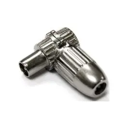 Conector antena coaxial macho acodado metalico axil