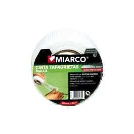 Cinta de reparacion cubregrietas malla 50 mm x 20 m miarco