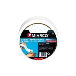 Cinta de reparacion cubregrietas lisa 50 mm x 10 m miarco