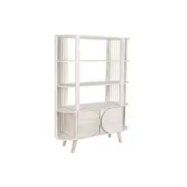 Estantería de Madera de Mango Blanca 116 cm MB-206306