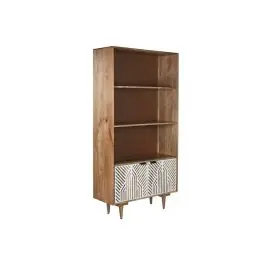Estantería de Madera de Mango Blanca MB-212182