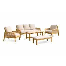 Conjunto de Jardín Aluminio Imitación Madera CROACIA - Estancias