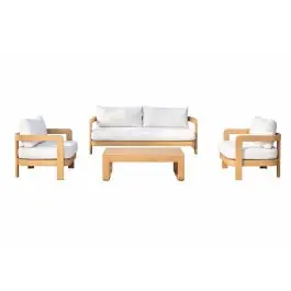 Conjunto de Jardín Aluminio Imitación Madera MÓNACO - Estancias
