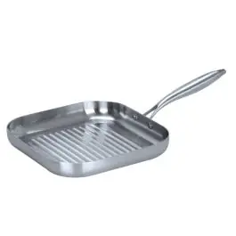 Sartén Grill 28 cm Acero Inoxidable Triply VITA3 66267 - Menaje