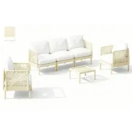 Conjunto de Jardín en Polipropileno Color Crema MB-224151