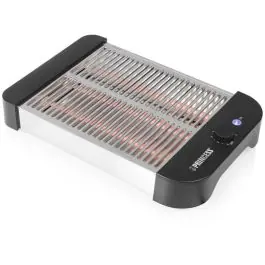 Tostador PRINCESS 142339 Plano 900W Inox con Parrilla - Pequeños Electrodomésticos