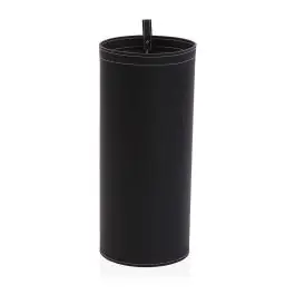 Paraguero Decorativo en Polipiel Color Negro 48 cm 20200754 - Menaje