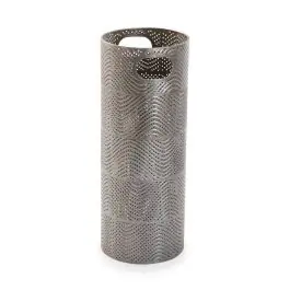 Paragüero de Metal Plateado 53 cm LENA 15610857 - Menaje
