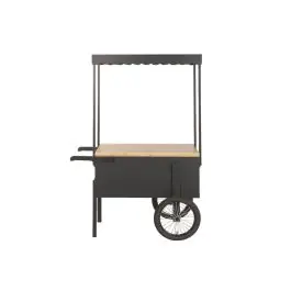 Expositor Diseño de Carro Negro en Metal y MDF MB-224500