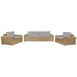 Conjunto de Jardín de Ratán Sintético con Dos Sillones MB-211134