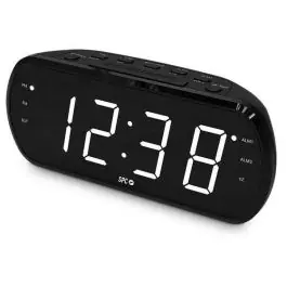 Radio Despertador SPC 4592N FRODI VIEW con FM Pantalla XL y Snooze - TV y Electrónica