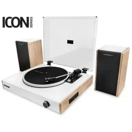 Tocadiscos Energy Sistem Woodspin+ Bluetooth con Altavoces 40W USB Encoder - TV y Electrónica