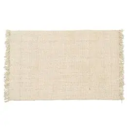 Alfombra de Salón Yute Color Crema 160x230 cm ALTEA 609385 - Decoración