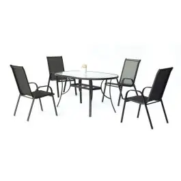 Comedor de Jardín en Acero con Mesa Grande SULAM - Estancias