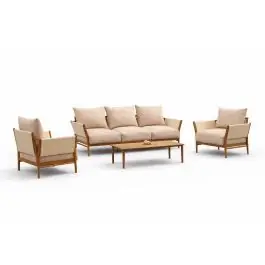 Conjunto de Jardín Aluminio Marrón Tropical ARENAS 8 - Estancias