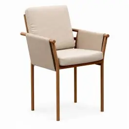 Silla de Jardín en Aluminio Simil Madera ARENAS - Sillones