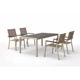 Comedor de Jardín en Aluminio Nude CÓRCEGA-MOASIS