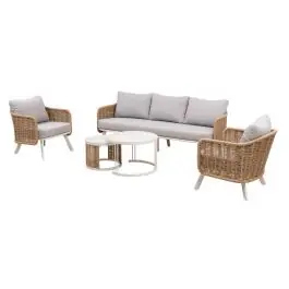 Conjunto de Jardín de Aluminio con Fibra Sintética JODAR - Estancias