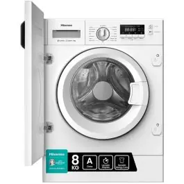 Lavadora integrable Hisense 8kg 1400rpm A Inverter WF3M841BWIES - Electrodomésticos