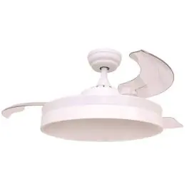 Ventilador de techo FM DC 107 cm blanco con luz LED y mando VTSENZA - Climatización