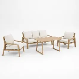 Composición de Jardín Aluminio Imitación Madera NORUEGA - Estancias