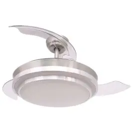 Ventilador de techo FM VTSENZAPLUS DC 107 cm Plata LED - Climatización