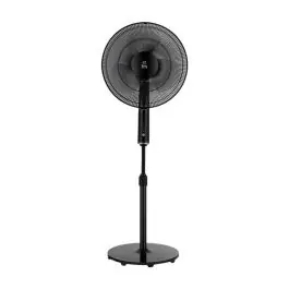 Ventilador pie FM 40 cm negro, mando, altura regulable P420BLACK - Climatización
