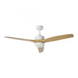 Ventilador de Techo JATA DC 132 cm, 3 Aspas Madera, Luz, Mando, JVTE4232 - Climatización