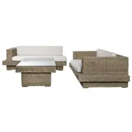 Conjunto de Jardín de Teca y Fibra MB-220079