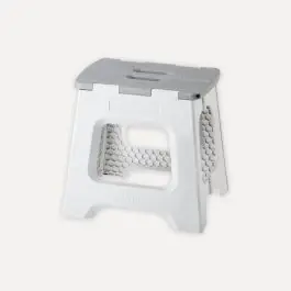 Taburete Plegable Compacto Antideslizante Gris COMPACT 8917 - Muebles