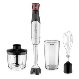 Batidora de Mano 1500W Inox con Accesorios UFESA SATELLITE1500MAX - Pequeños Electrodomésticos