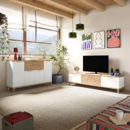 Composición de Salón Moderna Polar y Artisan KRONOS 5 N 628 - Estancias