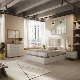 Composición de Dormitorio de Matrimonio Polar/Artisan KRONOS 5 N 809 - Estancias