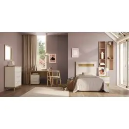 Composición de Dormitorio Juvenil Acabado Polar/Artisan KRONOS 5 N 820 - Estancias