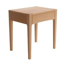 Mesita de Noche con Cajón en Fresno Natural VEDIA CG2120FN - Estancias