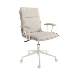 Silla de Oficina Giratoria Tapizada con Ruedas BASEL - Sillas
