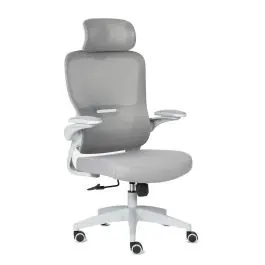 Silla de Oficina Ergonómica Gris con Malla TAYLOR 1054-H