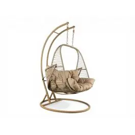 Sillón Colgante de Ratán Sintético 2 Plazas MB-224155