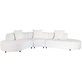 Sofá Modular Curvo de Diseño Orgánico Beige MB-226309