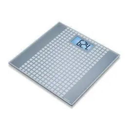 Báscula BEURER Baño Cristal Ultraplana 150kg Squares GS206SQUARES - Belleza y Salud