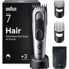 Cortapelos BRAUN con 17 Ajustes de Longitud y Carga Rápida HC7590 - Belleza y Salud