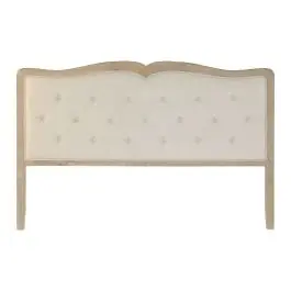 Cabecero Estructura Tapizada en Lino Beige Capitoné MB-208213