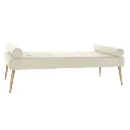 Diván Tapizado en Poliéster Color Crema MB-220929