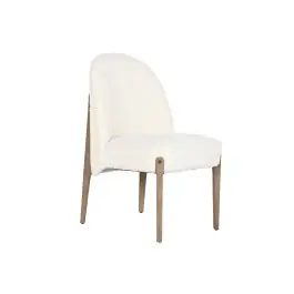 Silla de Comedor Tapizada en Poliéster y Patas de Madera de Fresno MB-221648