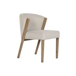 Silla de Comedor Tapizada Beige en Madera de Fresno MB-221649